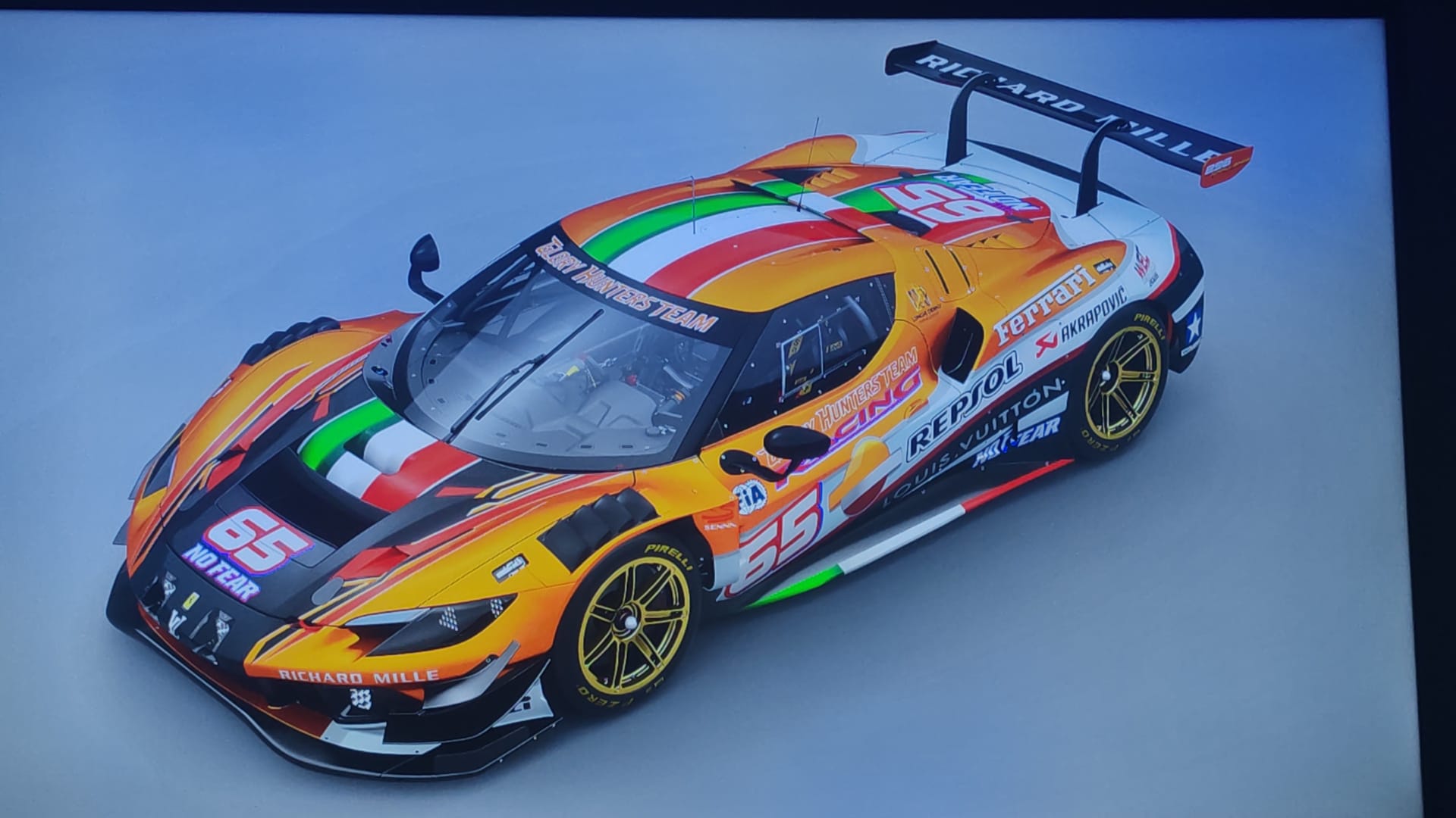 Ferrari 296 GT3 #65 — 3/4